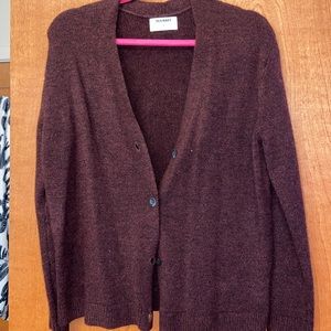 Burgundy cardigan